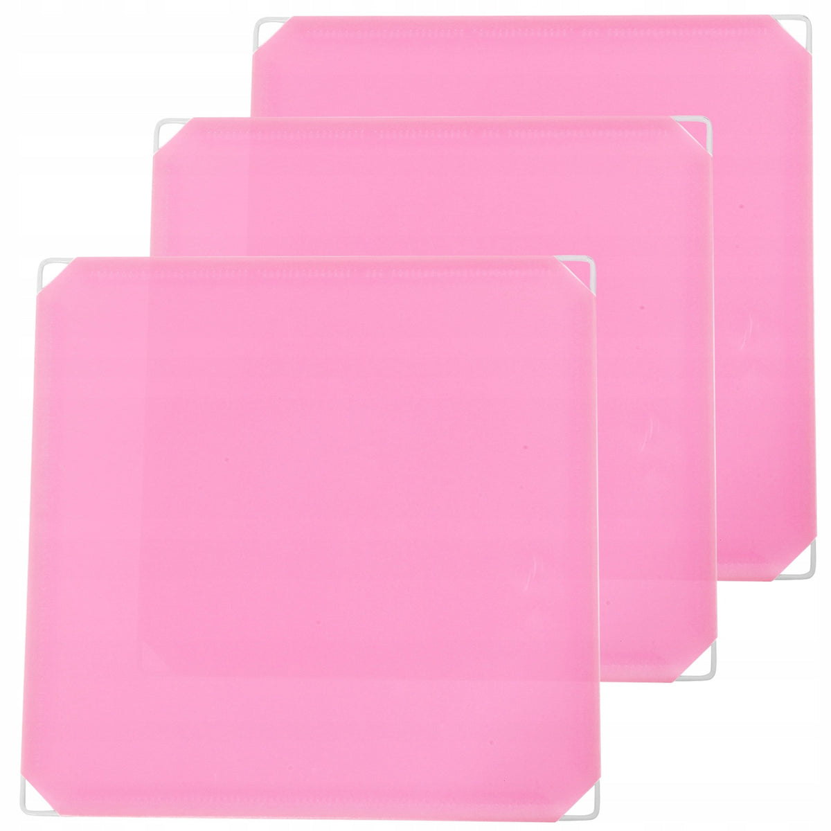3Pcs Cat Litter Box Privacy Shield Set with Splash Guard in Pink Dimensions NA