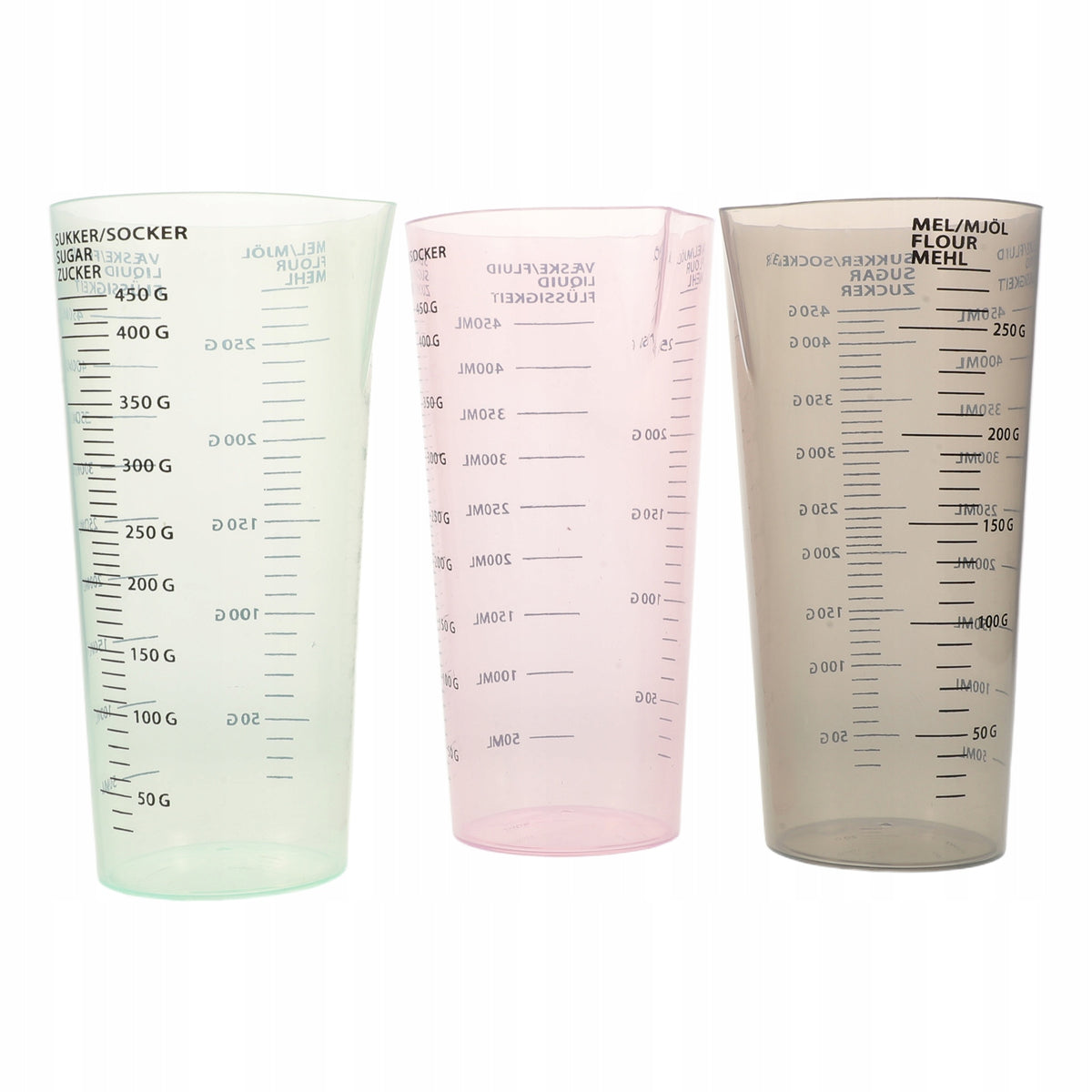 3Pcs Clear Plastic Laundry Detergent Measuring Cups with Precise Scale Trade name other