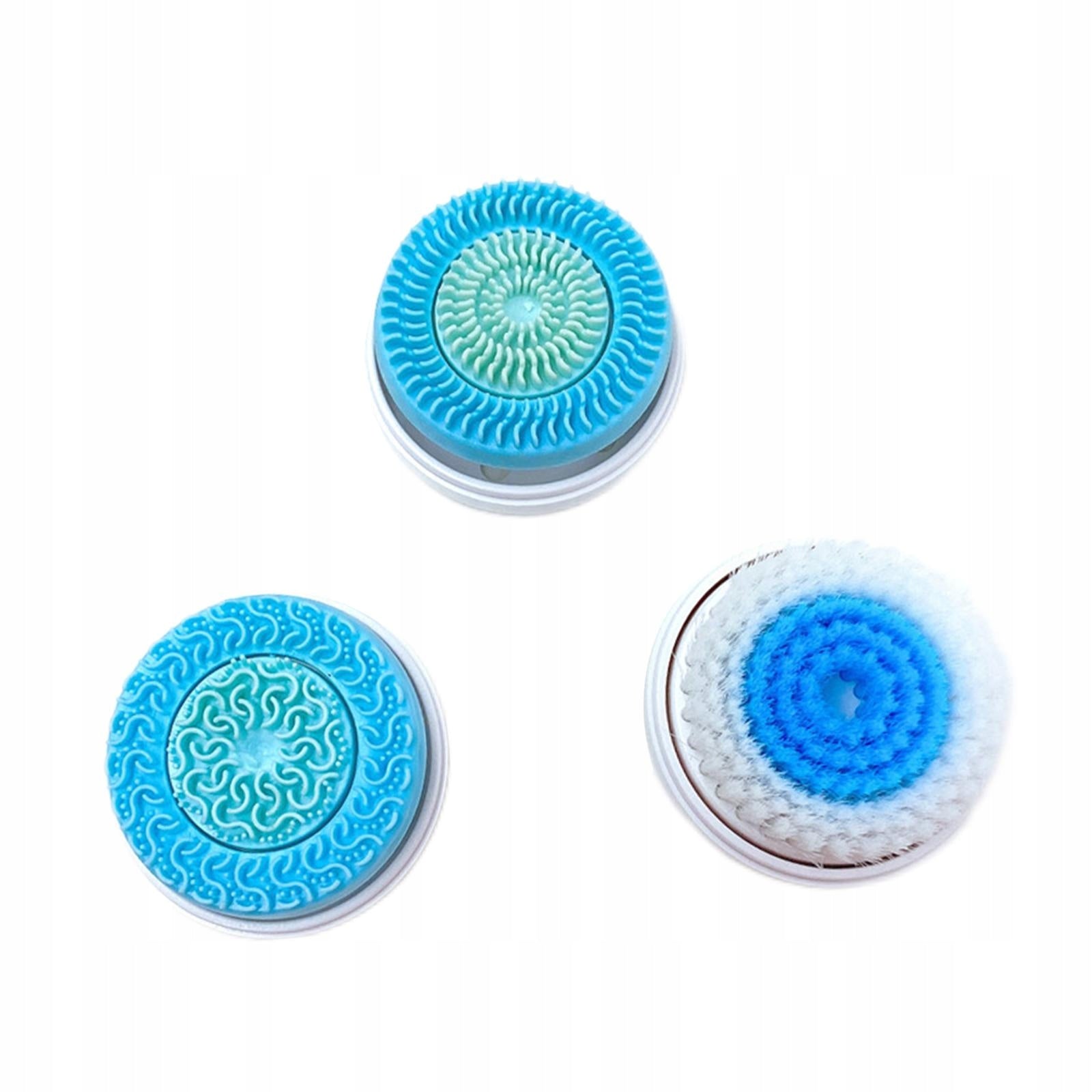 3Pcs Face Spin Brushes Heads, Deep Cleansing Exfoliating Face Scrub Blue