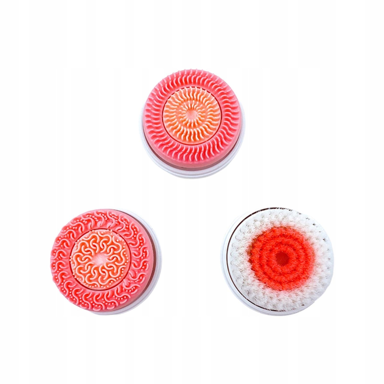 3Pcs Face Spin Brushes Heads, Deep Cleansing Exfoliating Face Scrub Pink Medical device no