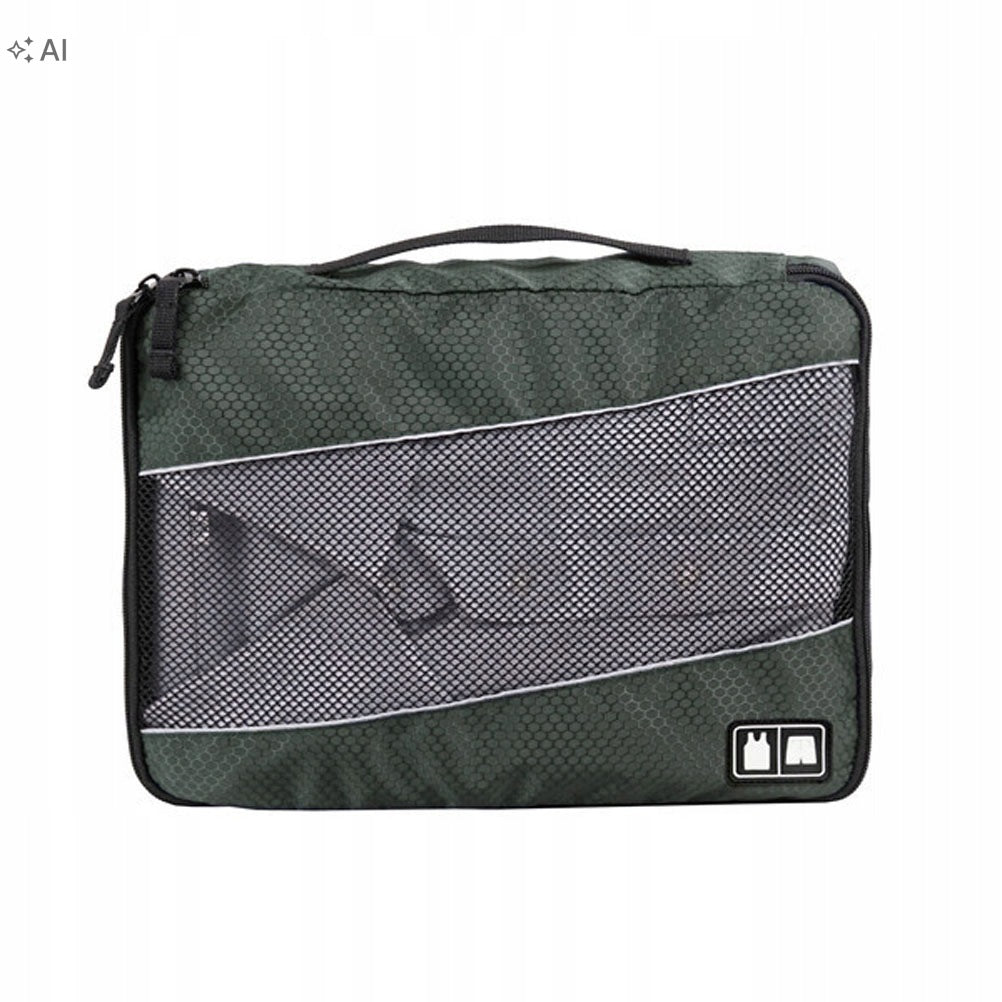 3Pcs Grey Breathable Underwear Travel Organizer Storage Bags