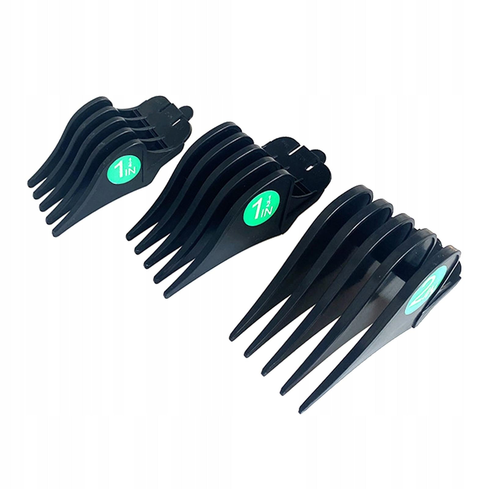 3Pcs Hair Limit Combs 32mm 38mm 51mm Cutting Black