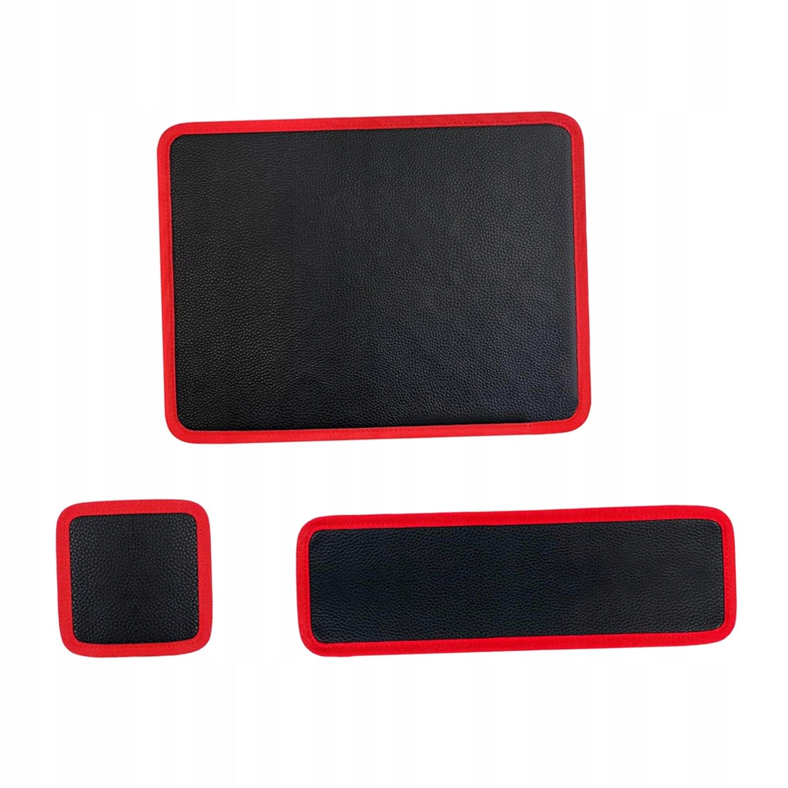 3Pcs Magnetic Tool Holder Magnetic Tool Mat Set Magnetic Mat Red Product weight with unit packaging 1.592 kg