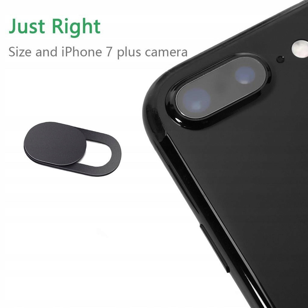 3Pieces Webcam Cover Slider for Camera Shield Laptop Phone Desktop Black Model Ochrona prywatności aparatu