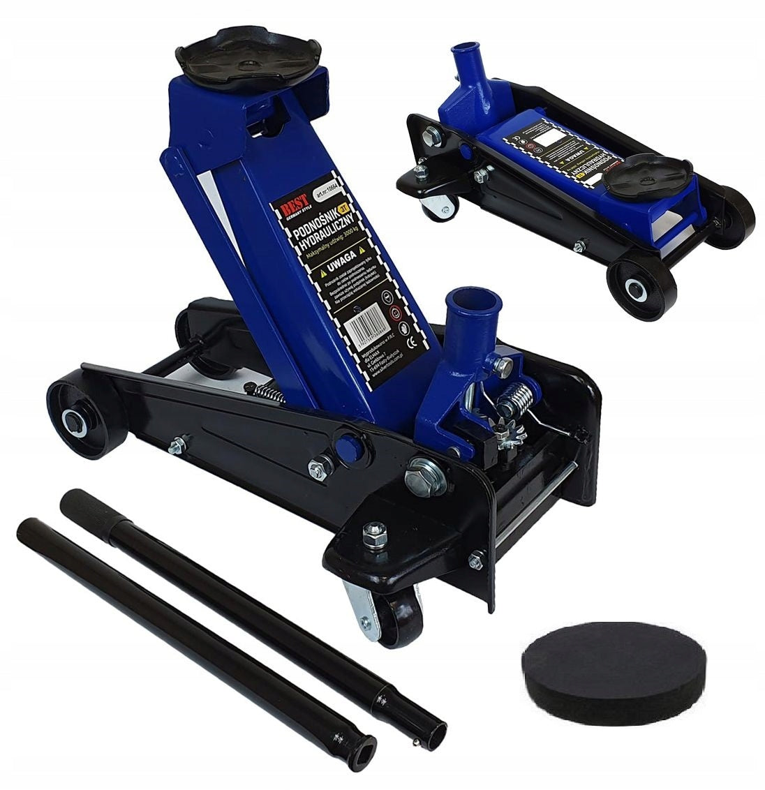 3T 135-495+RUBBER HYDRAULIC CAR LIFT