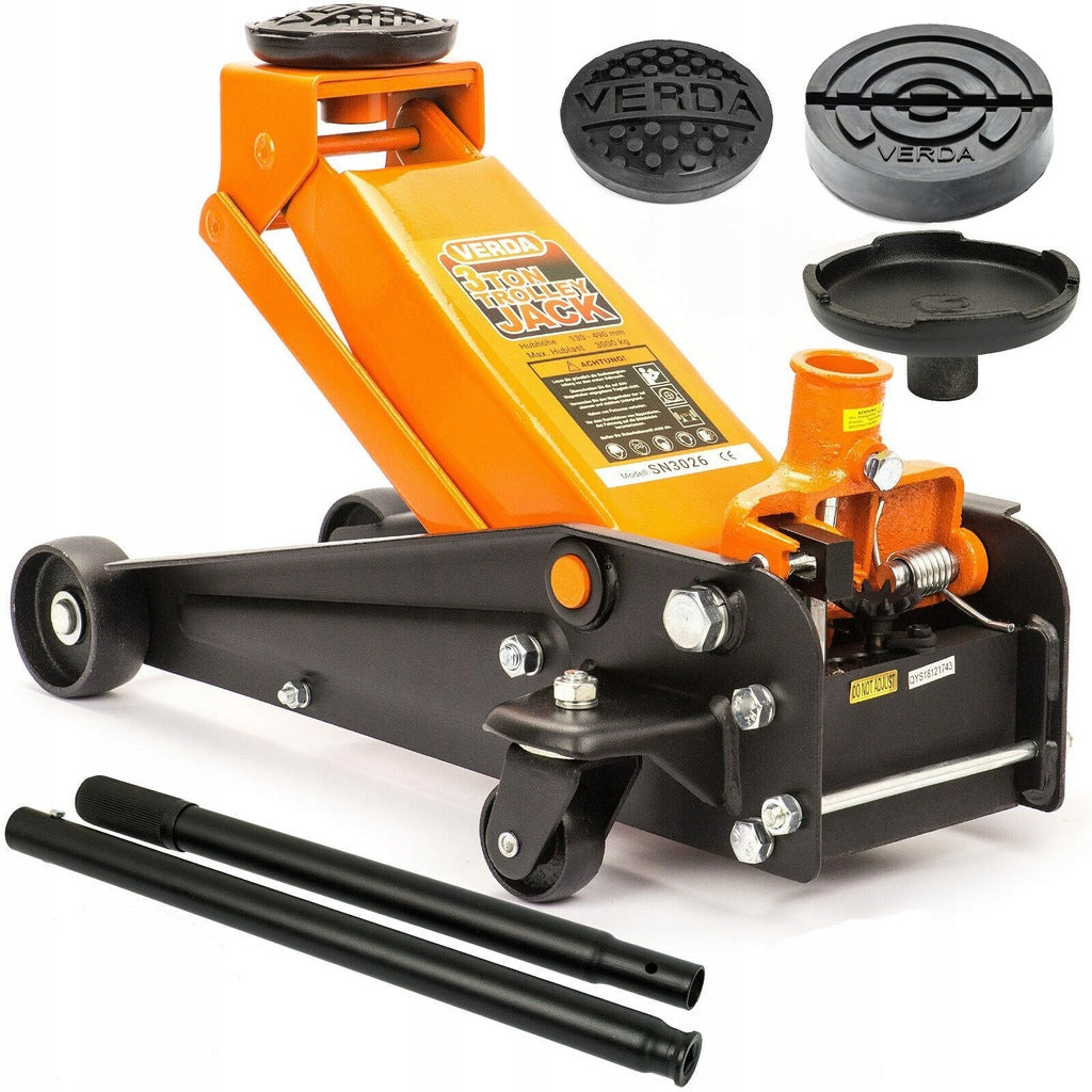 3T CAR LIFT FROG LOW PROFILE HYDRAULIC JACK 130-490mm Manufacturer code SN3026