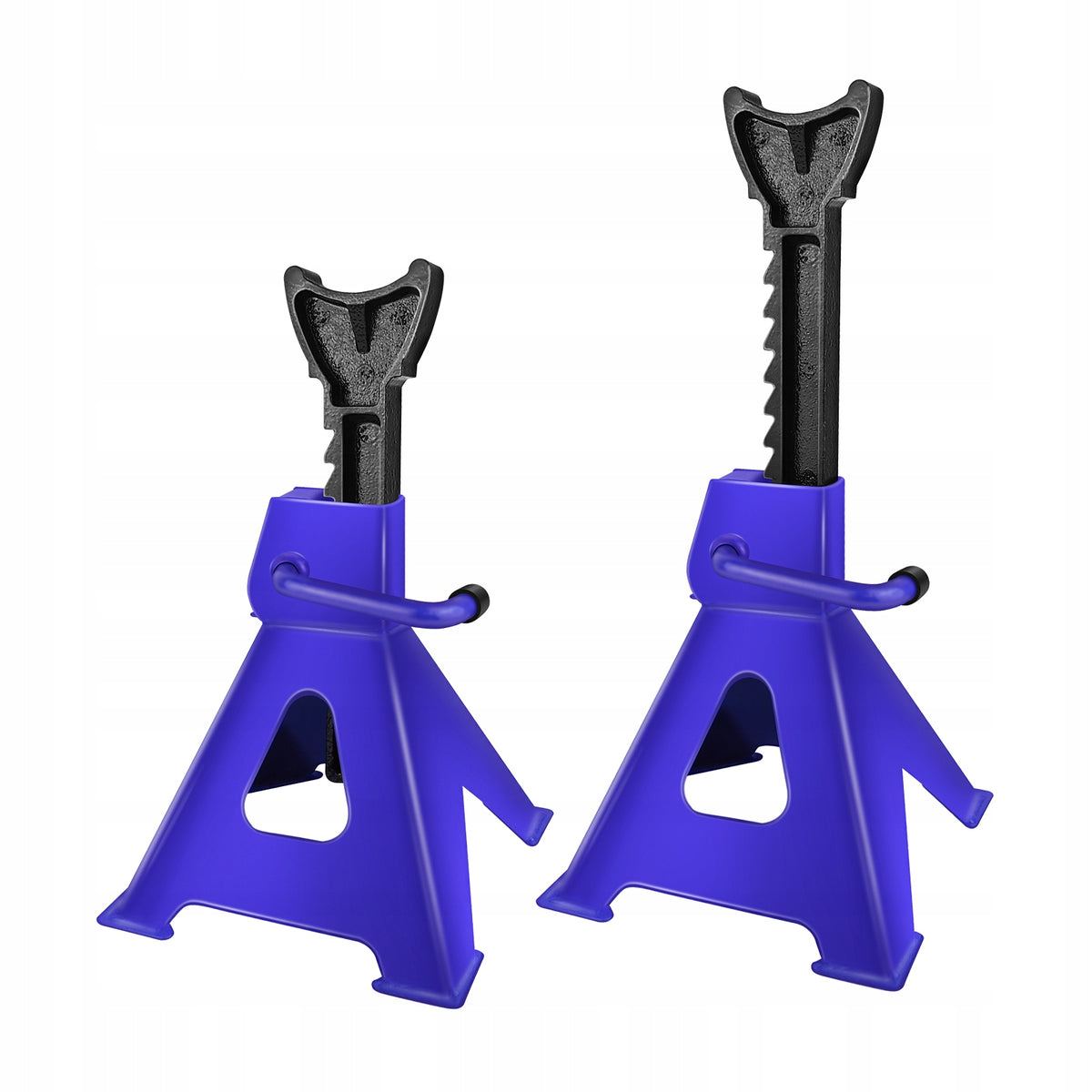 3T Steel Axle Support Set Height Adjustable 29-42cm for Car/RV Repair Work