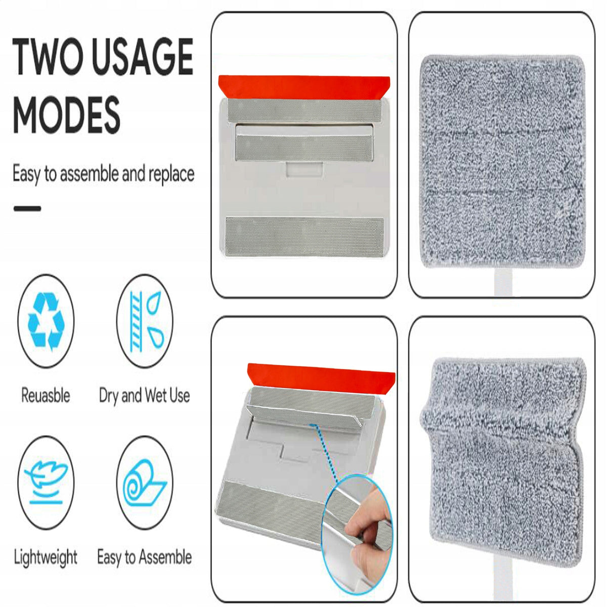 3W1 Mop Teleskopowa Myjka Do Okien Mlotla Domowa Szczotka Do Czyszczenia Packaging status original