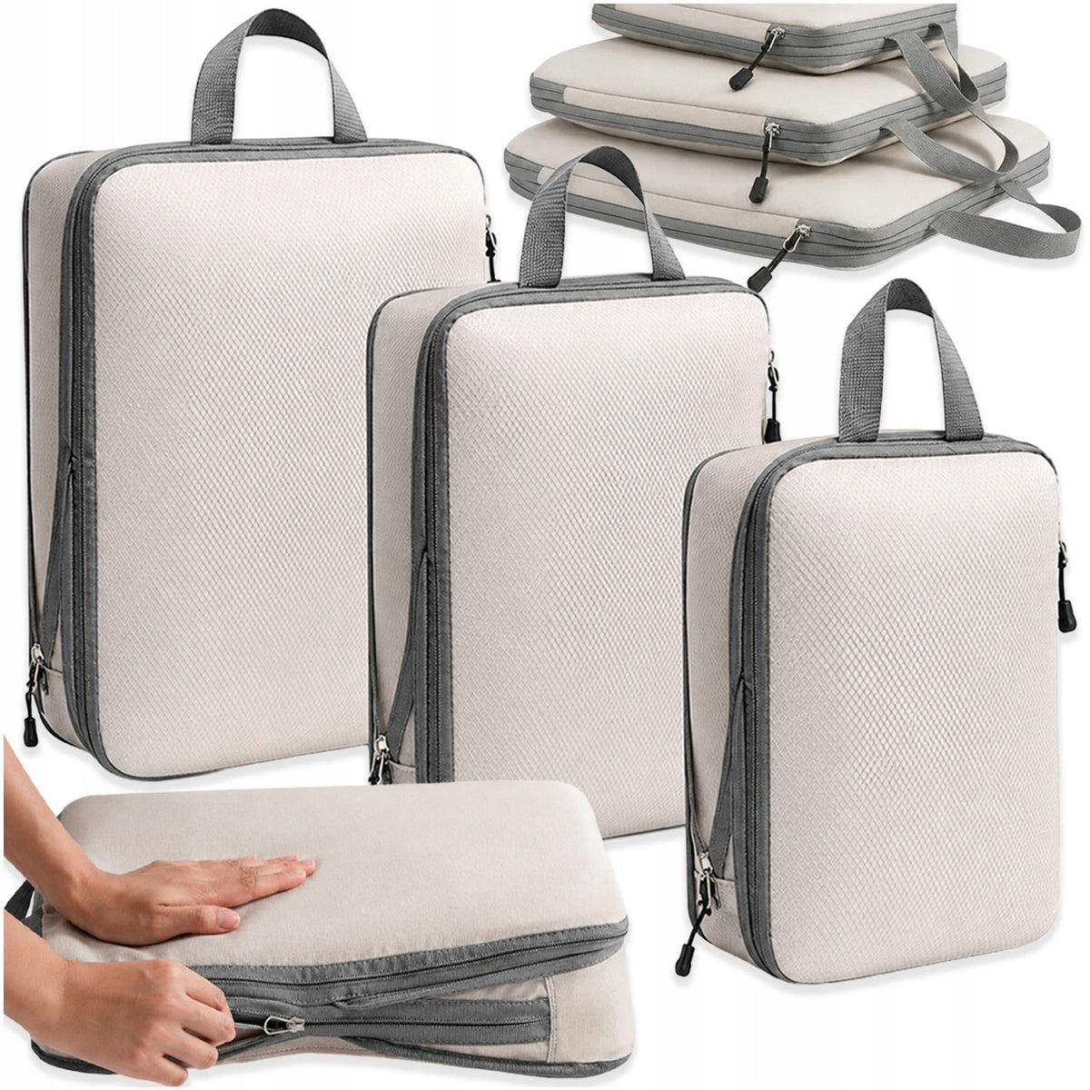 3X COMPRESSION ORGANIZER CLOTHES PACKING KIT FOR CLOSET BAG SUITCASE