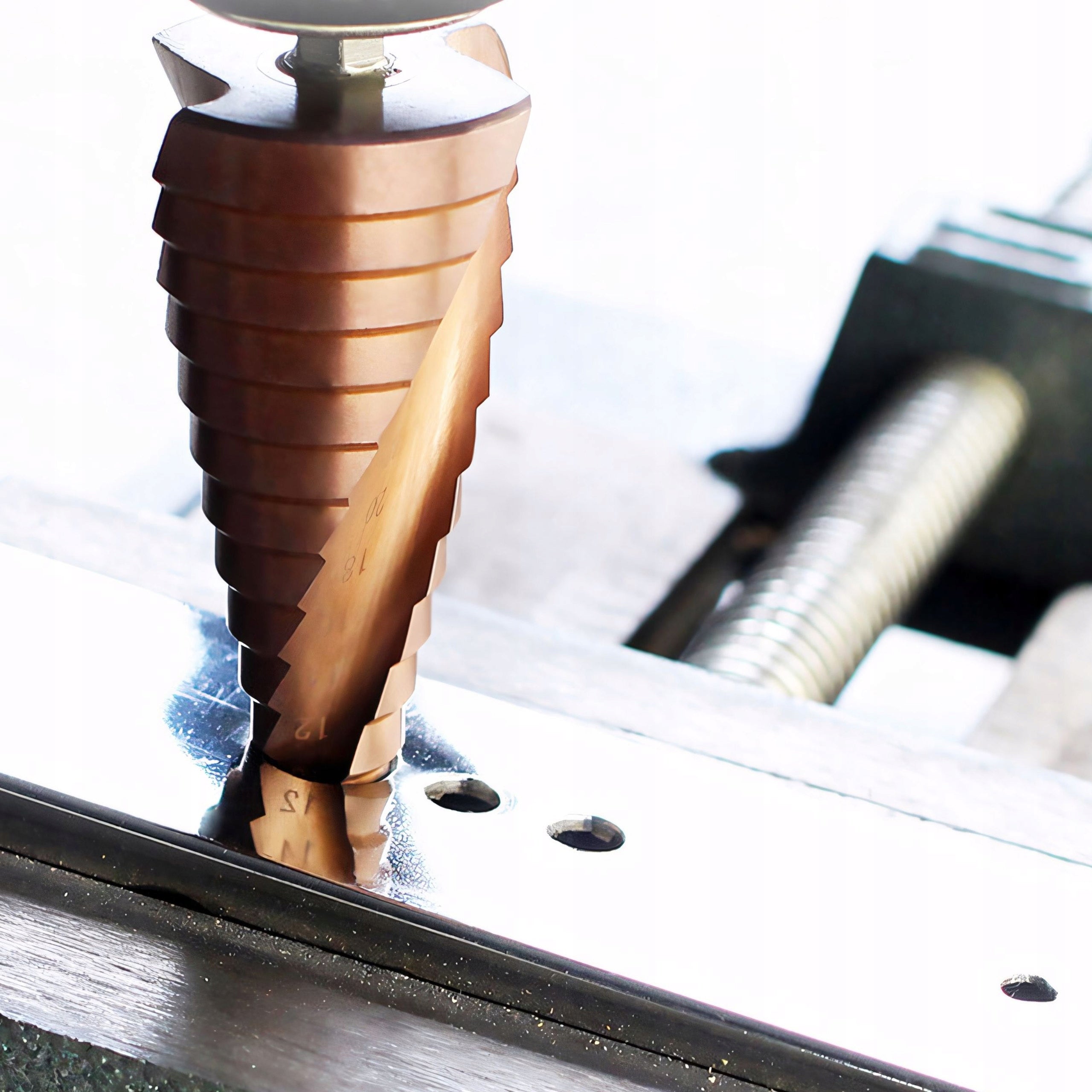 3X CONICAL STEP CHRISTMAS TREE DRILL BIT FOR METAL SHEET METAL 4-32MM HSS SET Drill bit type conical step drill bit set