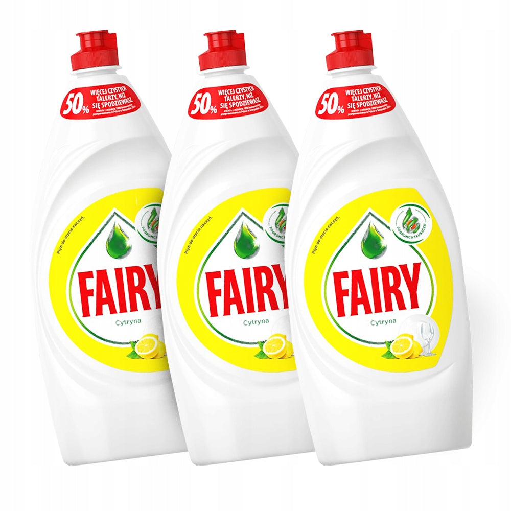 3X FAIRY DISHWASHING LIQUID LEMON REMOVES LEMON FAT 650 ML