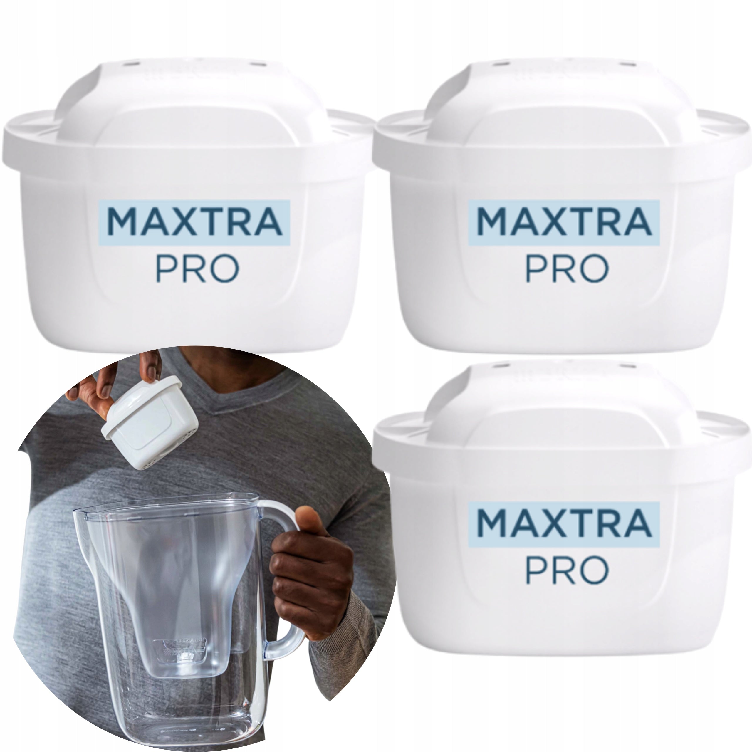 3X FILTERS FOR WATER JUG BRITA 100L MAXTRA PRO REPLACEMENT CARTRIDGES 3 PCS