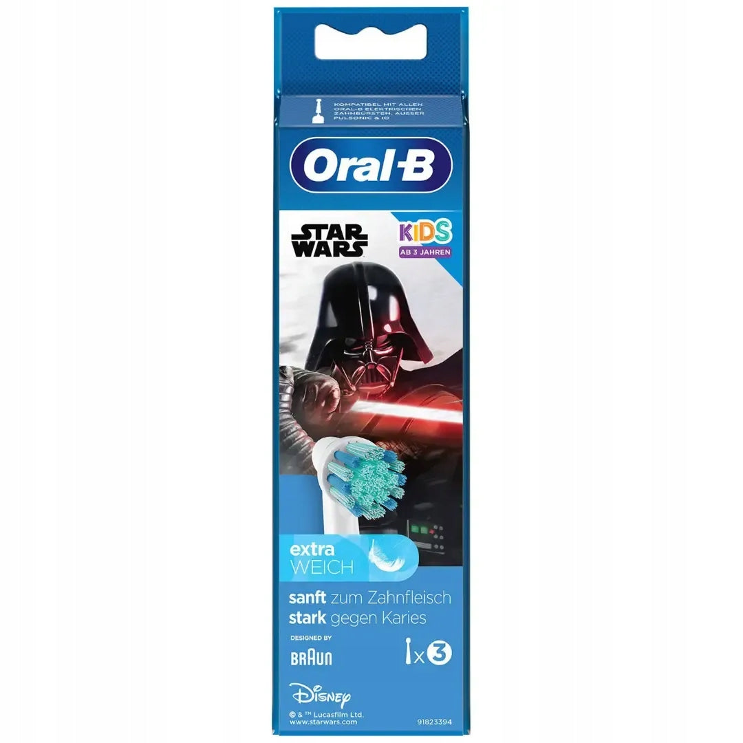 3X ORIGINAL TIP FOR ELECTRIC TOOTHBRUSH ORAL-B EB10S STAR WARS Brand Oral-B
