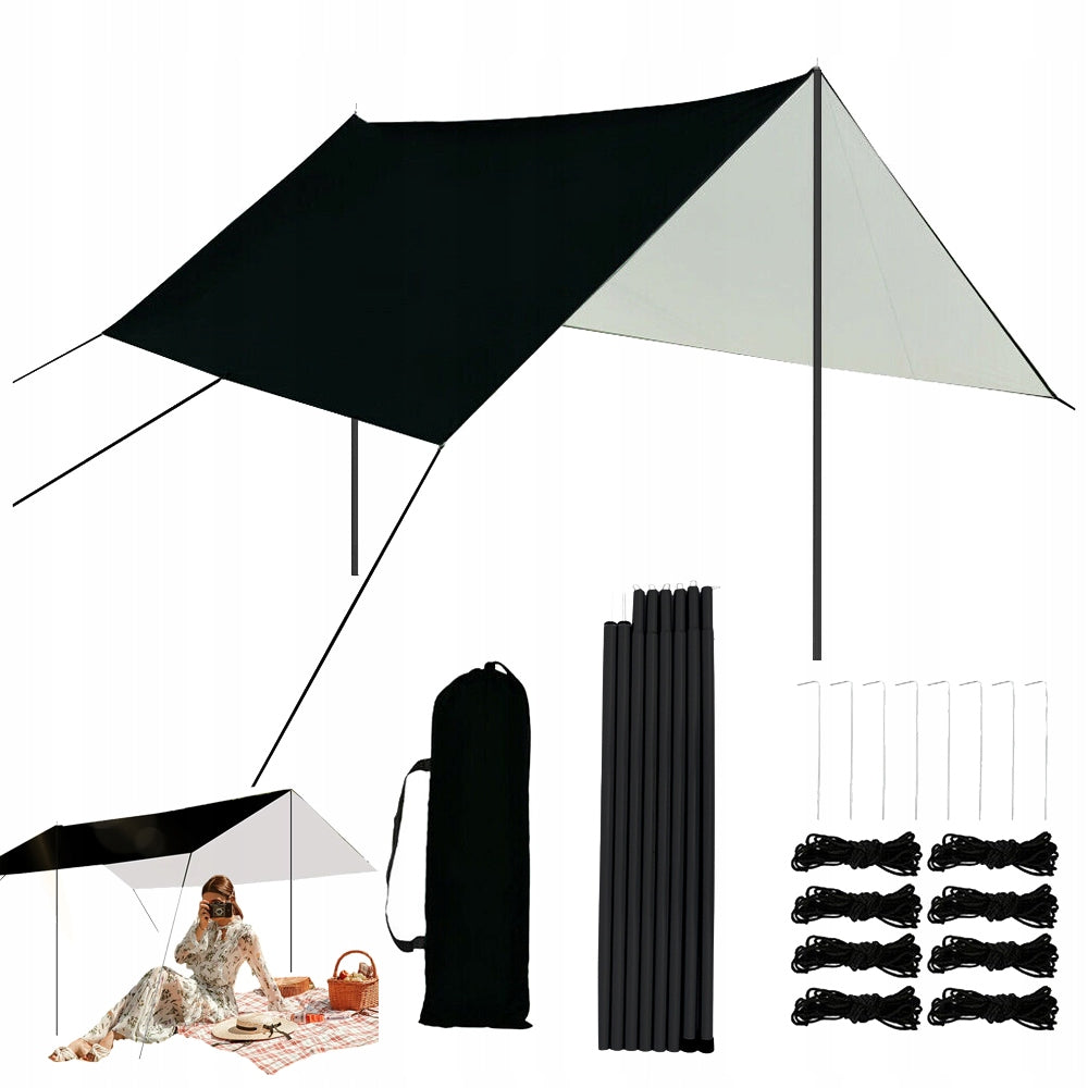 3X3 M TARP CAMPING SHEET UV PROTECTION DURABLE
