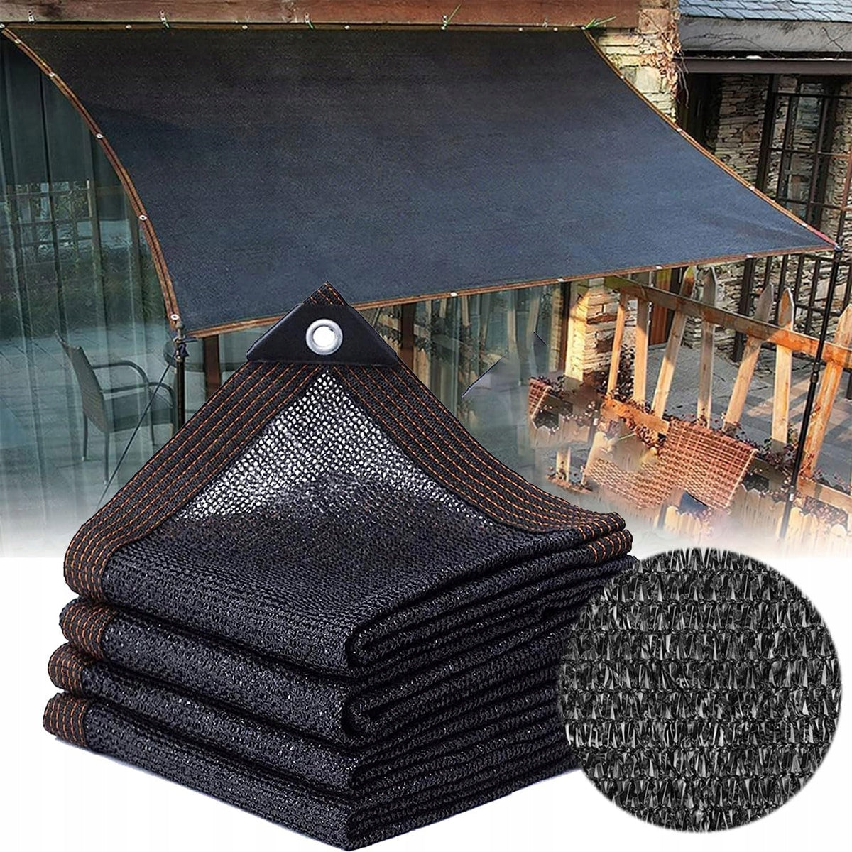 3X4M SHADING MESH FOR GARDEN SHADING MESH WITH EYELETS OUTSIDE