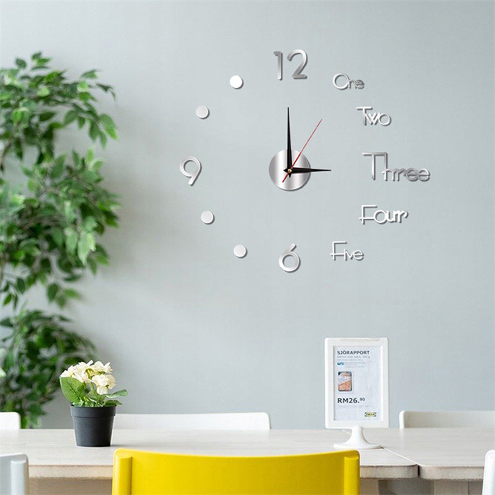 3d wall clock amazon creative acrylic wall clock diy mute zeg Manufacturer code AG250908009282