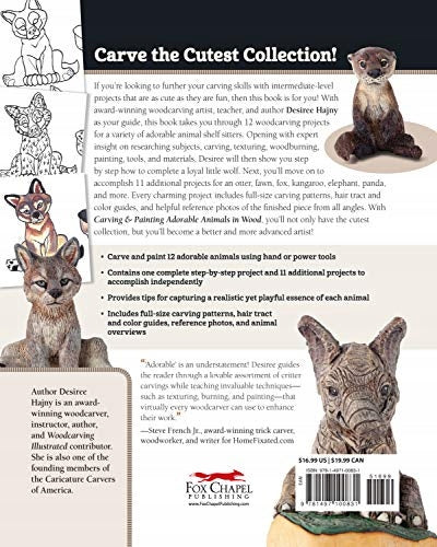 Carving & Painting Adorable Animals in Wood: Techniques, Patterns, and Color Guides for 12 Projects