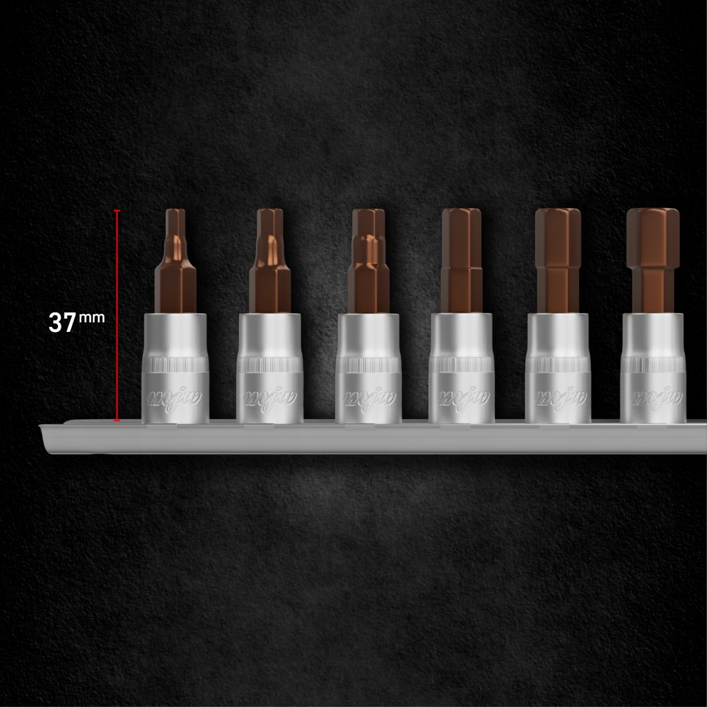 1/4" TORX HEX galvučių rinkinys