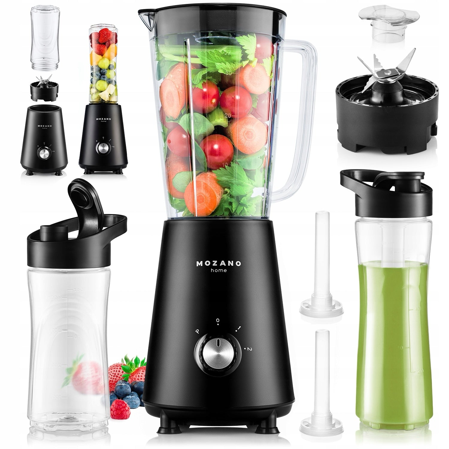 3in1 CUP BLENDER FOR SMOOTHIE COCKTAILS 2 COOLING CARTRIDGES 2 BOTTLES