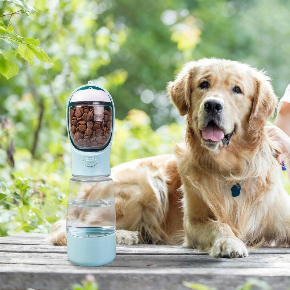 3in1 Dog Bottle Water Bottle Drinker Bowl for Water and Tourist Food 550ml Device type water bottle