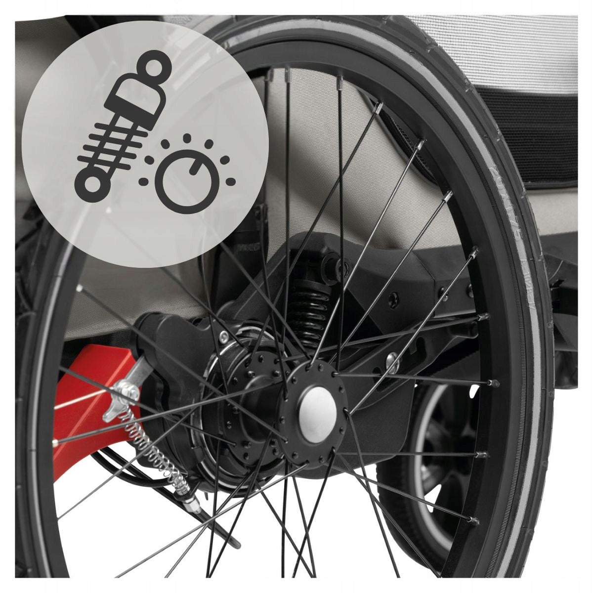 3in1 Double Bike Trailer Hauck Bike N Walk LED jogger lighting Wheel size (") 20