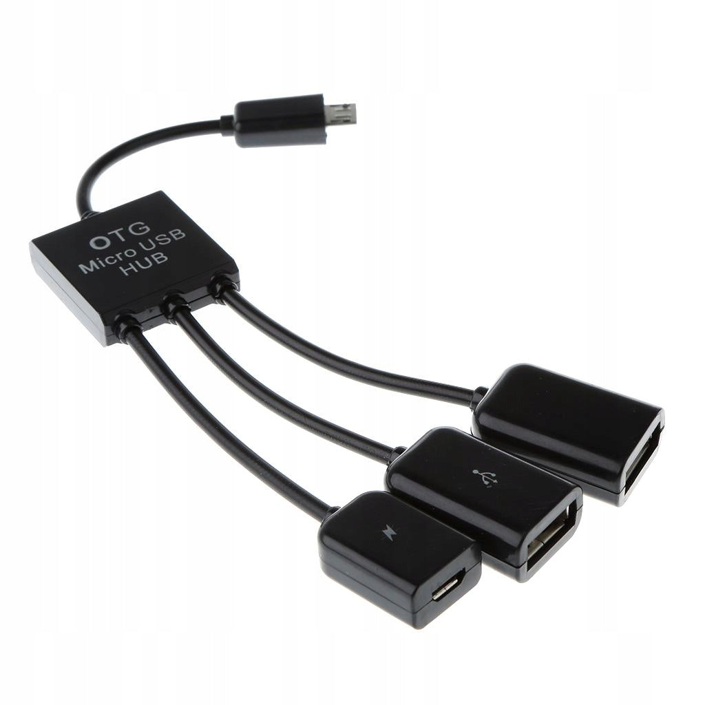 3in1 Dual Micro USB 2.0 Host OTG Hub Adapter Cable for Android Phone Manufacturer code 03363003867