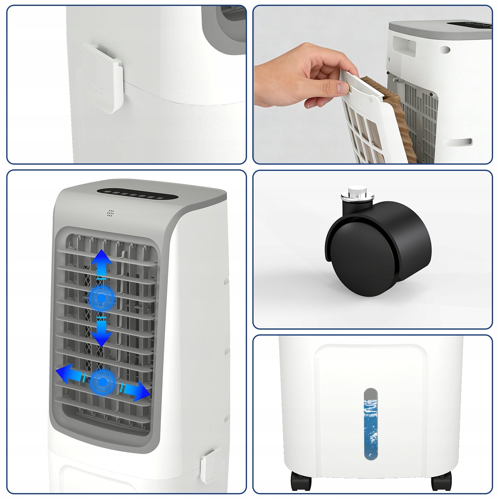 3in1 Evaporative Air Cooler 20L Air Conditioner Fan Remote Control Manufacturer code MR1007-WH