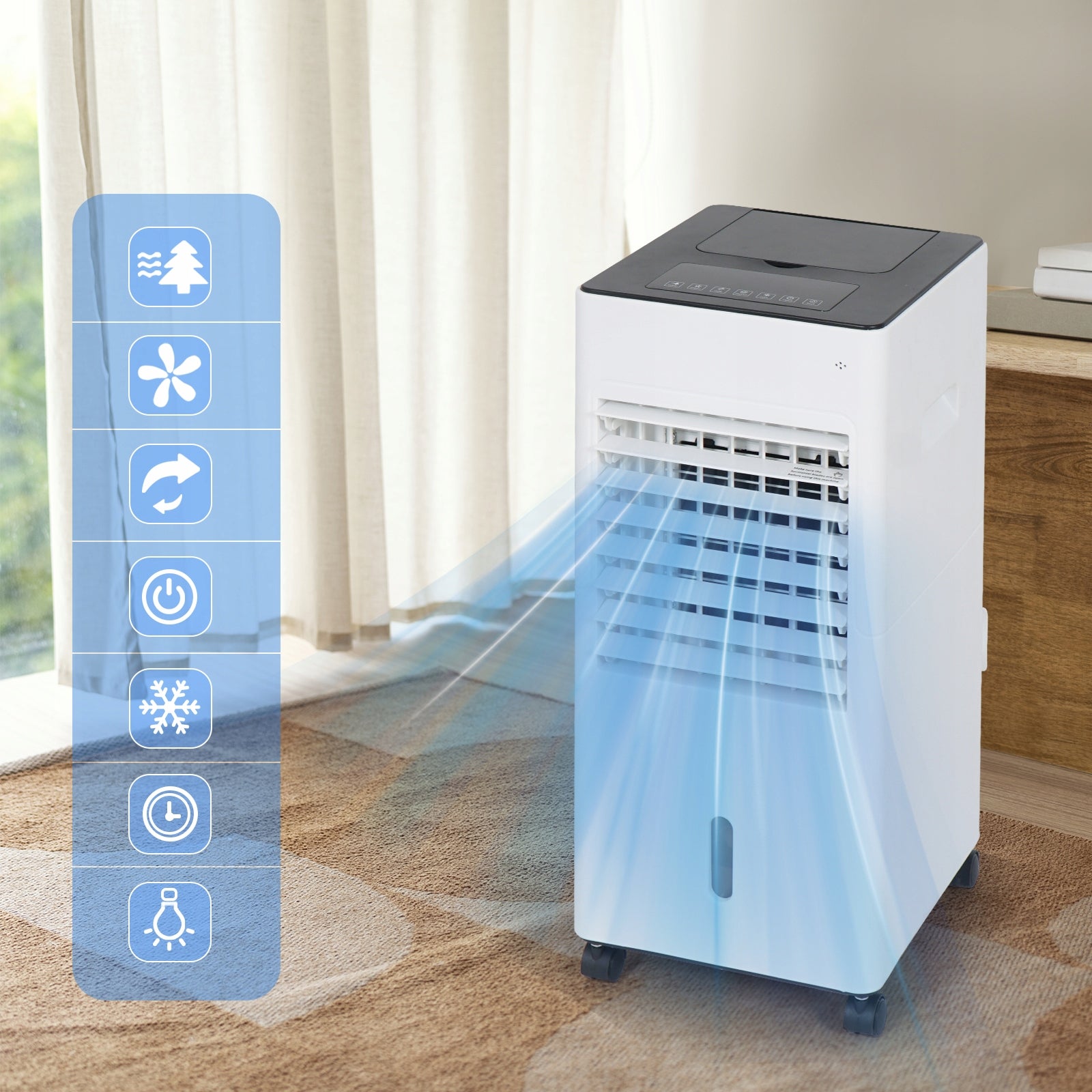 3in1 Evaporative Air Cooler 6L Air Conditioner Fan Remote Control Packaging status original