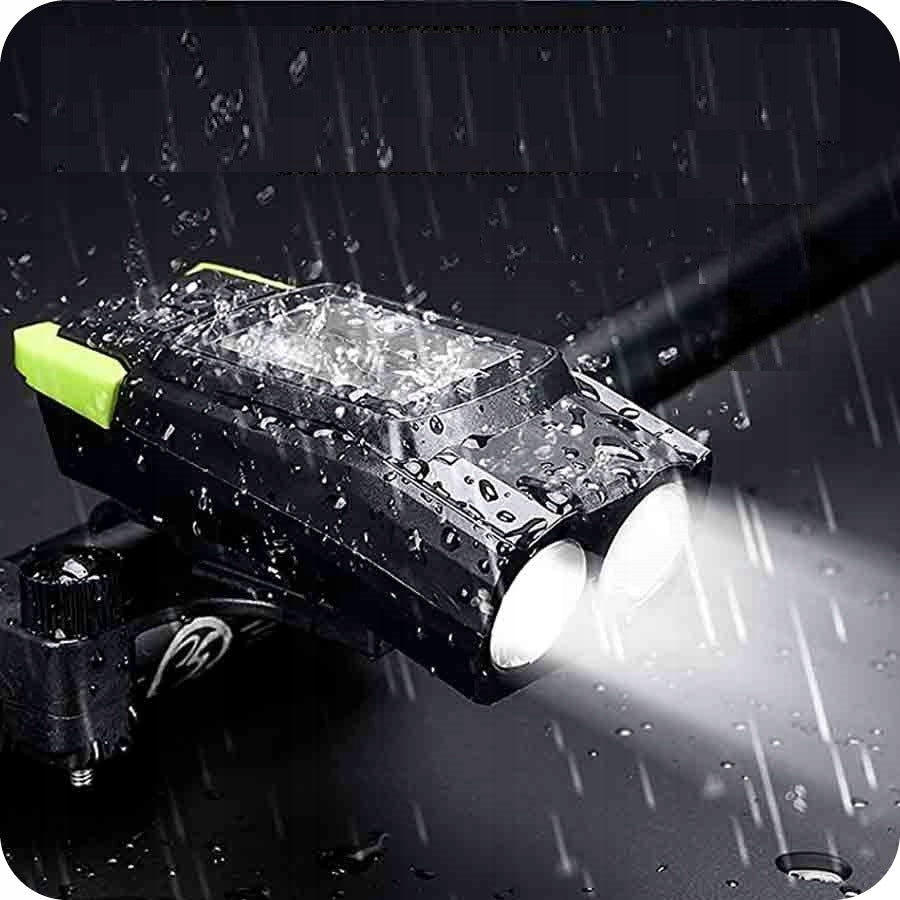 3in1 FRONT REAR BICYCLE LIGHT (+ COUNTER AND HORN) - BICYCLE LIGHTS Manufacturer code 6323