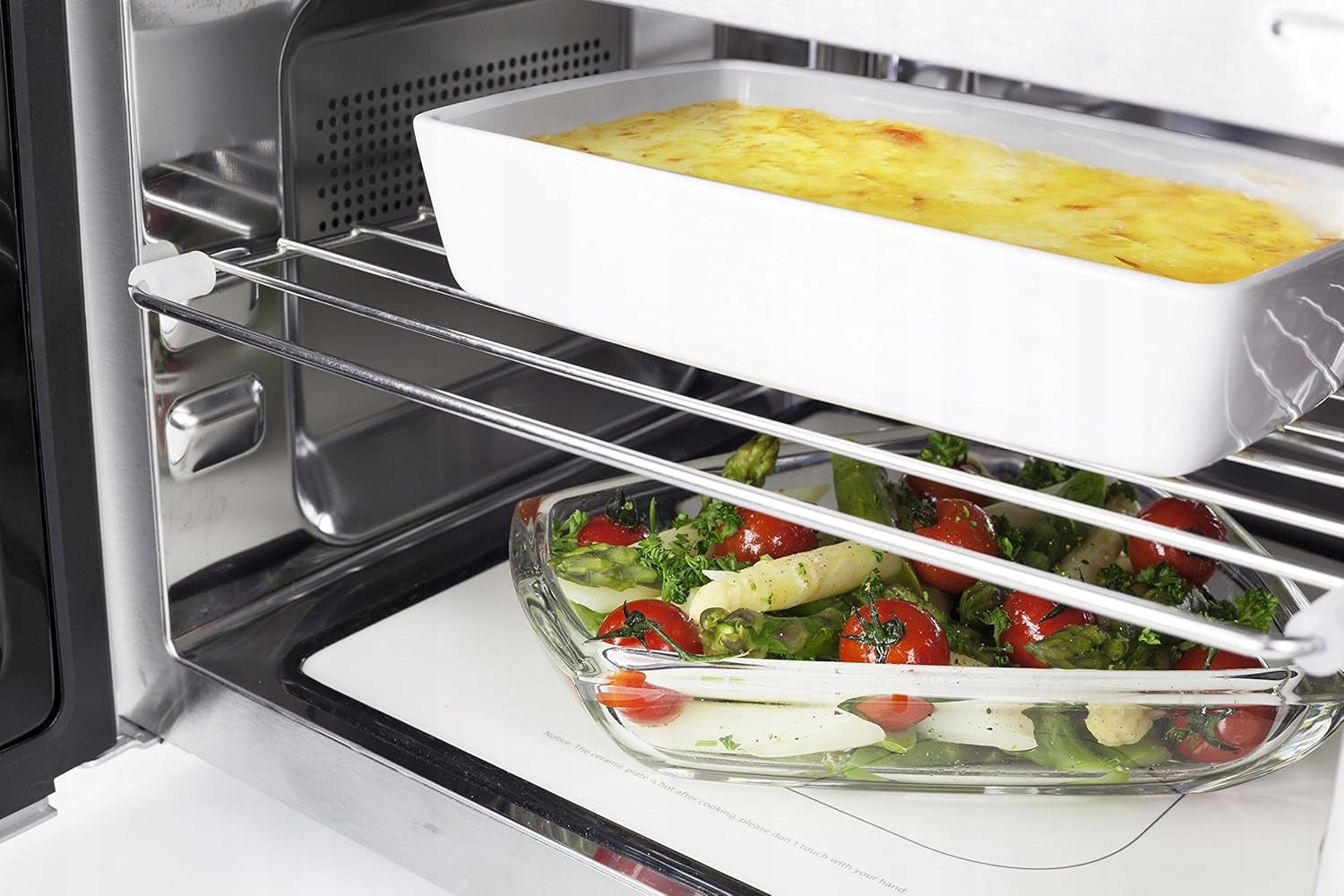 3in1 Freestanding Microwave Oven Caso MCG 25 Ceramic Chef Packaging status original