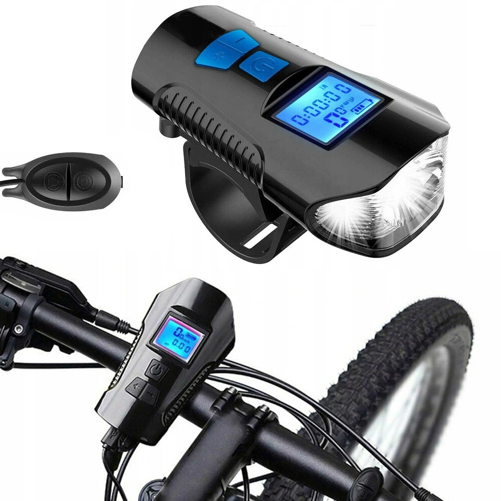 3in1 LED BICYCLE LIGHT COUNTER Km HORN BICYCLE Packaging status original