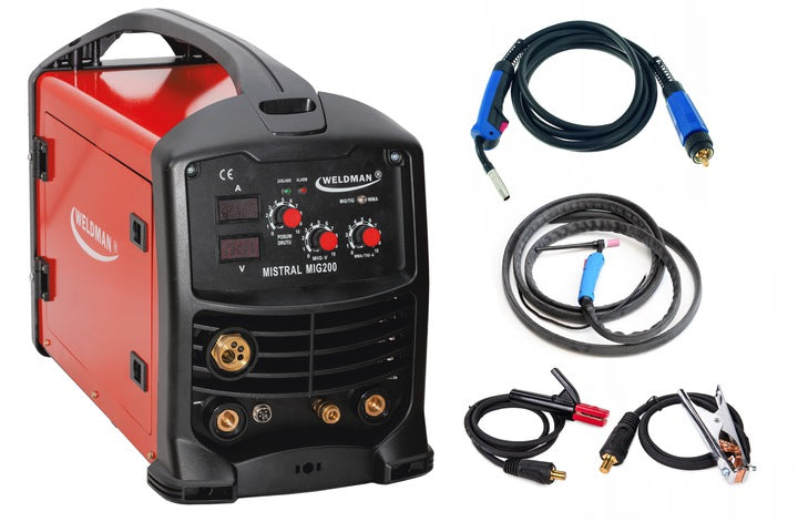 3in1 MIG 200A TIG MMA Weldman FLUX migomat welding machine