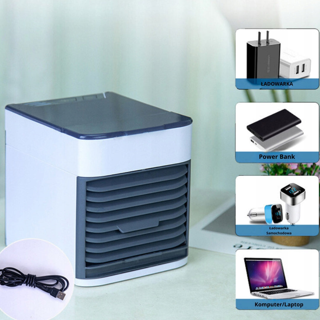 3in1 PORTABLE USB AIR CONDITIONER FOR WATER/ICE - COOLING FAN FOR HOME Manufacturer code KX4632