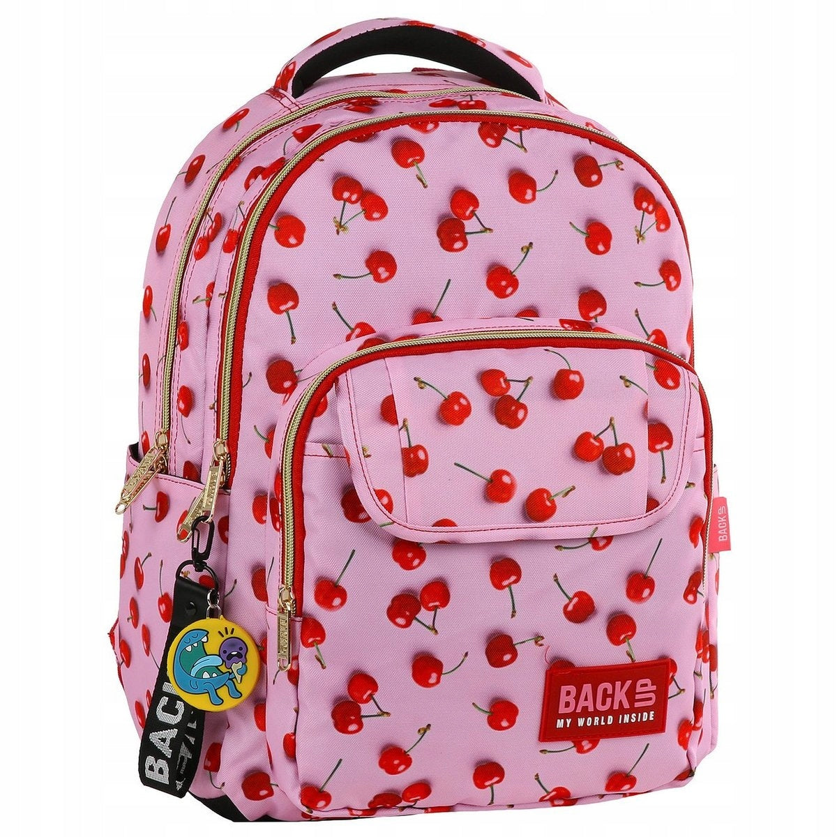 3in1 SCHOOL BACKPACK CHERRY BACKPACK FOR GIRLS CHERRY Brand Back Up