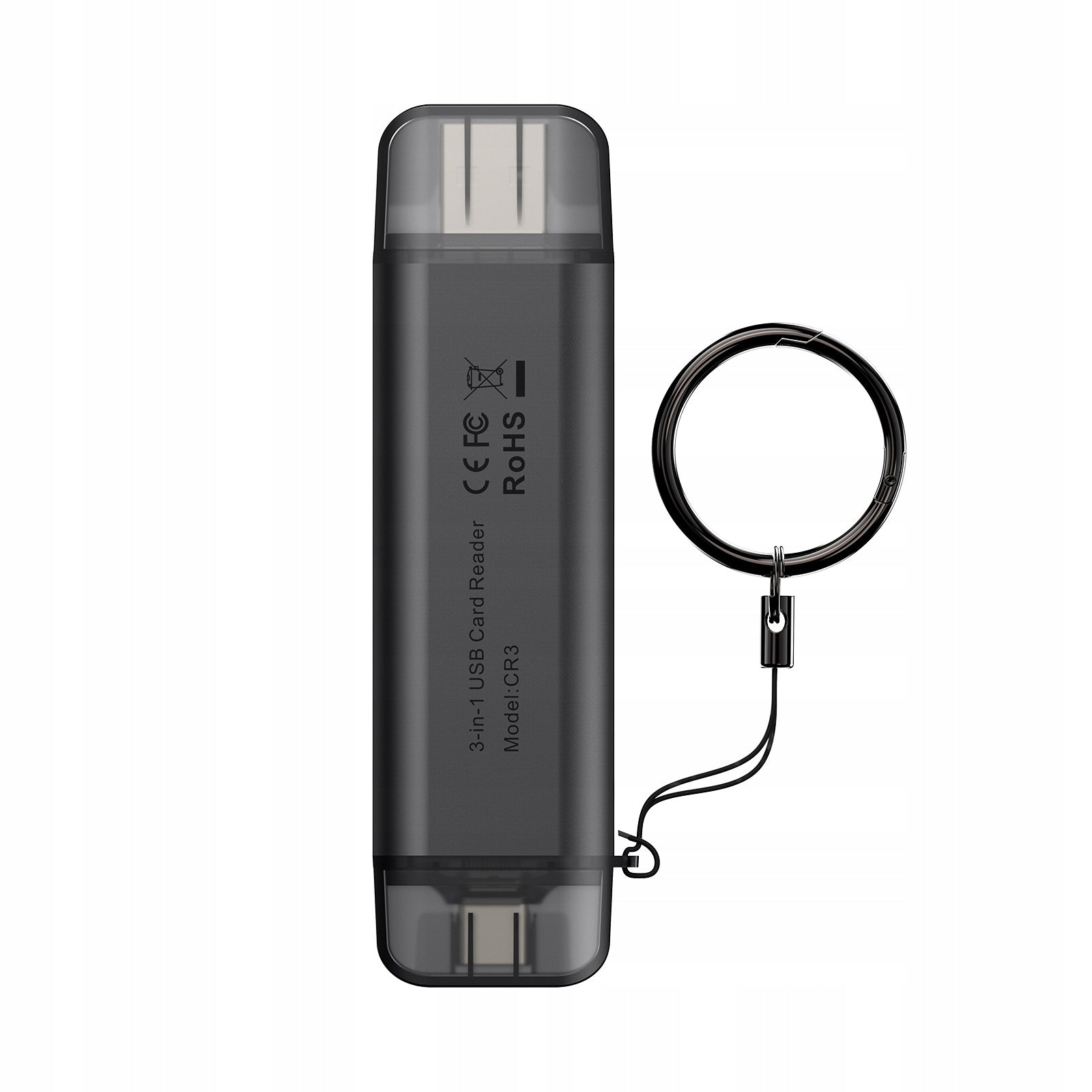 3in1 SD / microSD / USB Memory Card Reader to USB-C USB-A Port ULANZI CR3 Packaging status original