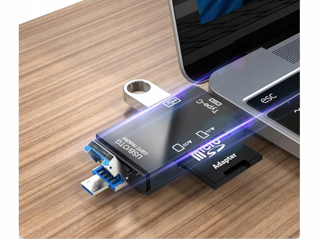 3in1 SD microSD memory card reader USB 3.0 C tape 480Mb/s EAN (GTIN) 5907451334393