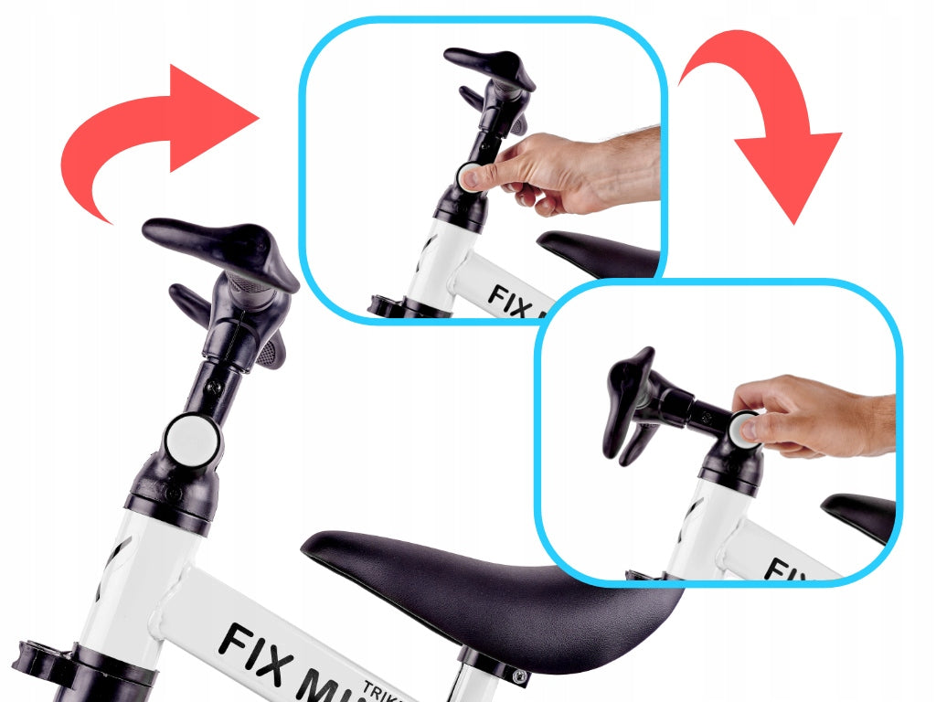 3in1 Tricycle Running Bike With Pedals Ride-On Children Lightweight White Kid's age 18＋ months