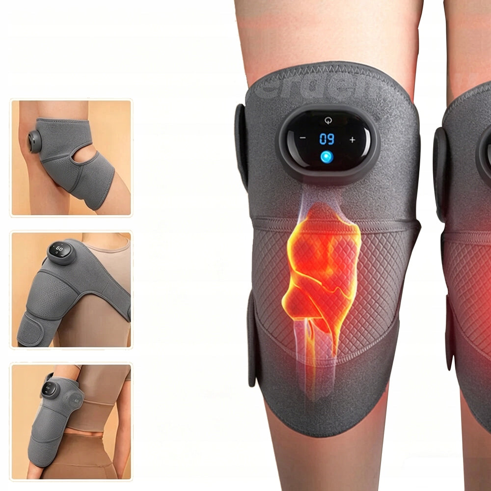 3in1 Vibration Massager with Knee Heating, Elbows, Arms Color Grey