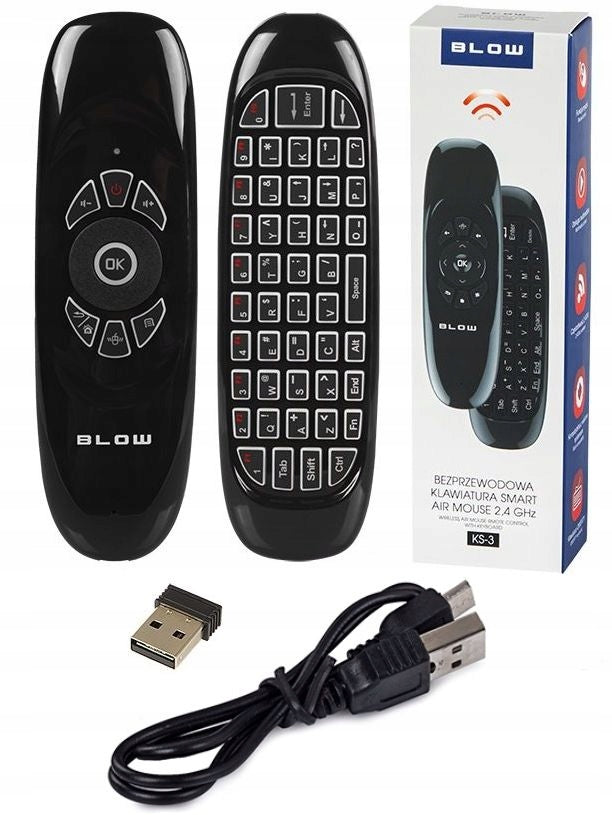 3in1 Wireless Keyboard Remote Control Mouse Air Mouse For Computer TV