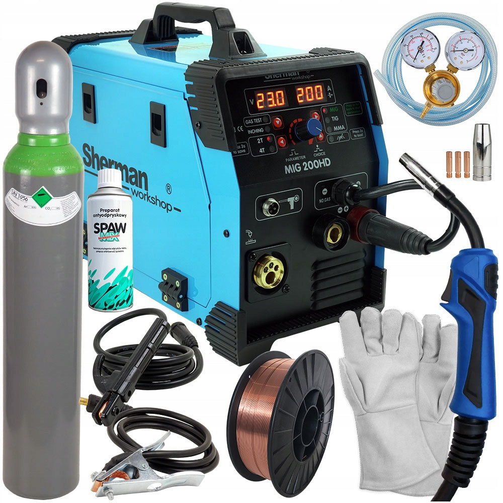 3in1 inverter welder Sherman MIG MMA TIG 200A