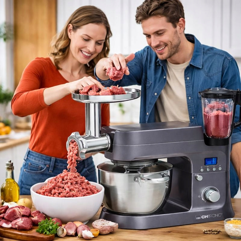 3in1 large FOOD PROCESSOR + MEAT GRINDER + blender mixer 1500W inox Manufacturer code 263811