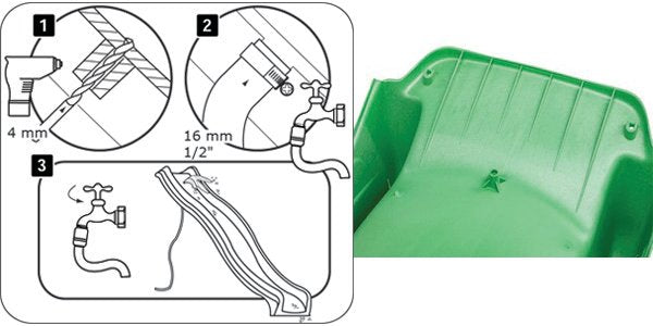 3m garden slide for children on the square toys - turquoise- THE LONGEST Manufacturer code 9779309798345