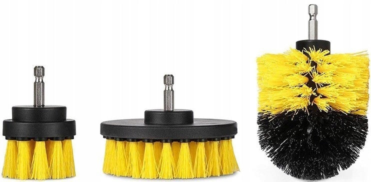 3pcs BRUSH NYLON BRUSHES FOR DRILL FOR CLEANING RUG RIMS Manufacturer code O133
