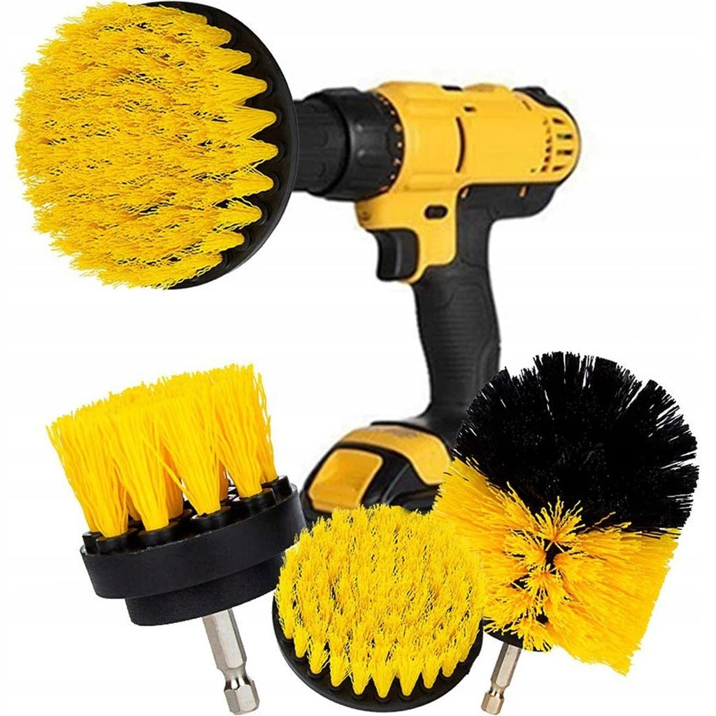 3pcs BRUSH NYLON BRUSHES FOR DRILL FOR CLEANING RUG RIMS