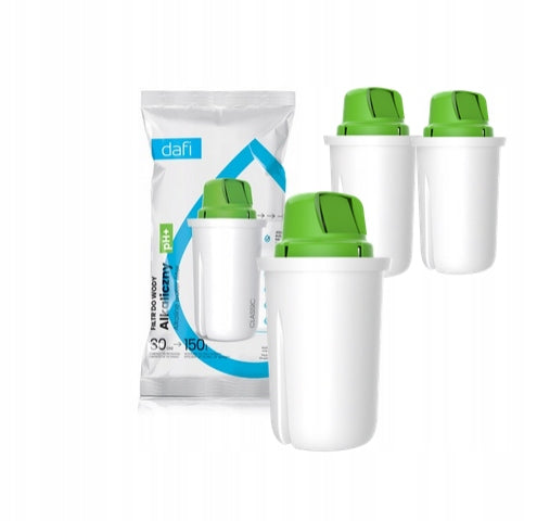 3pcs Dafi Balance PH+ Alkaline Pitcher Cartridge