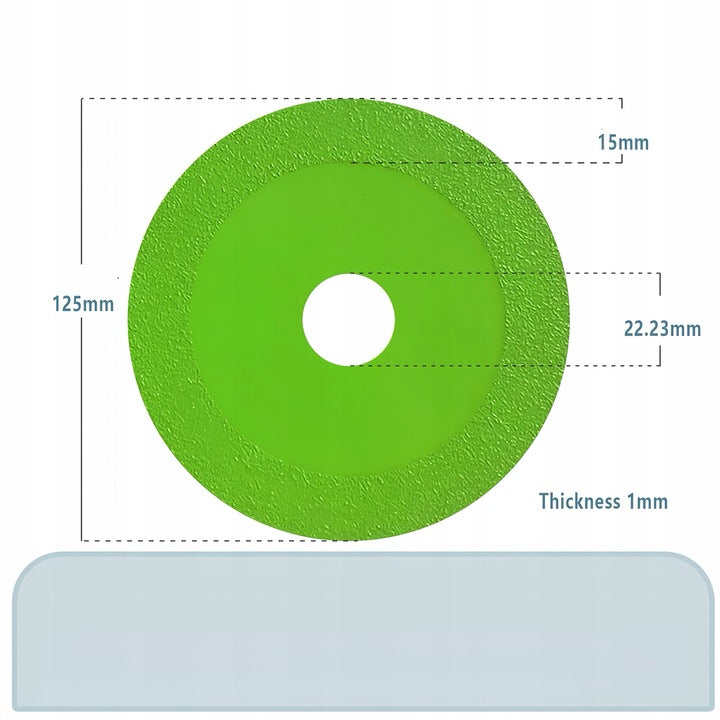 3pcs Diamond Discs 125mm – Precision Cutting of Glass, Gres, Tiles Manufacturer code YANG-251041