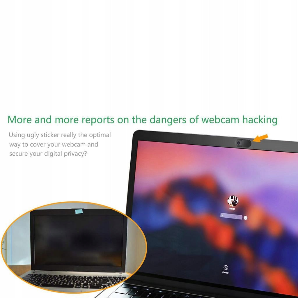3pcs WebCam Cover Camera Privacy Black Sticker for Macbook Packaging status original