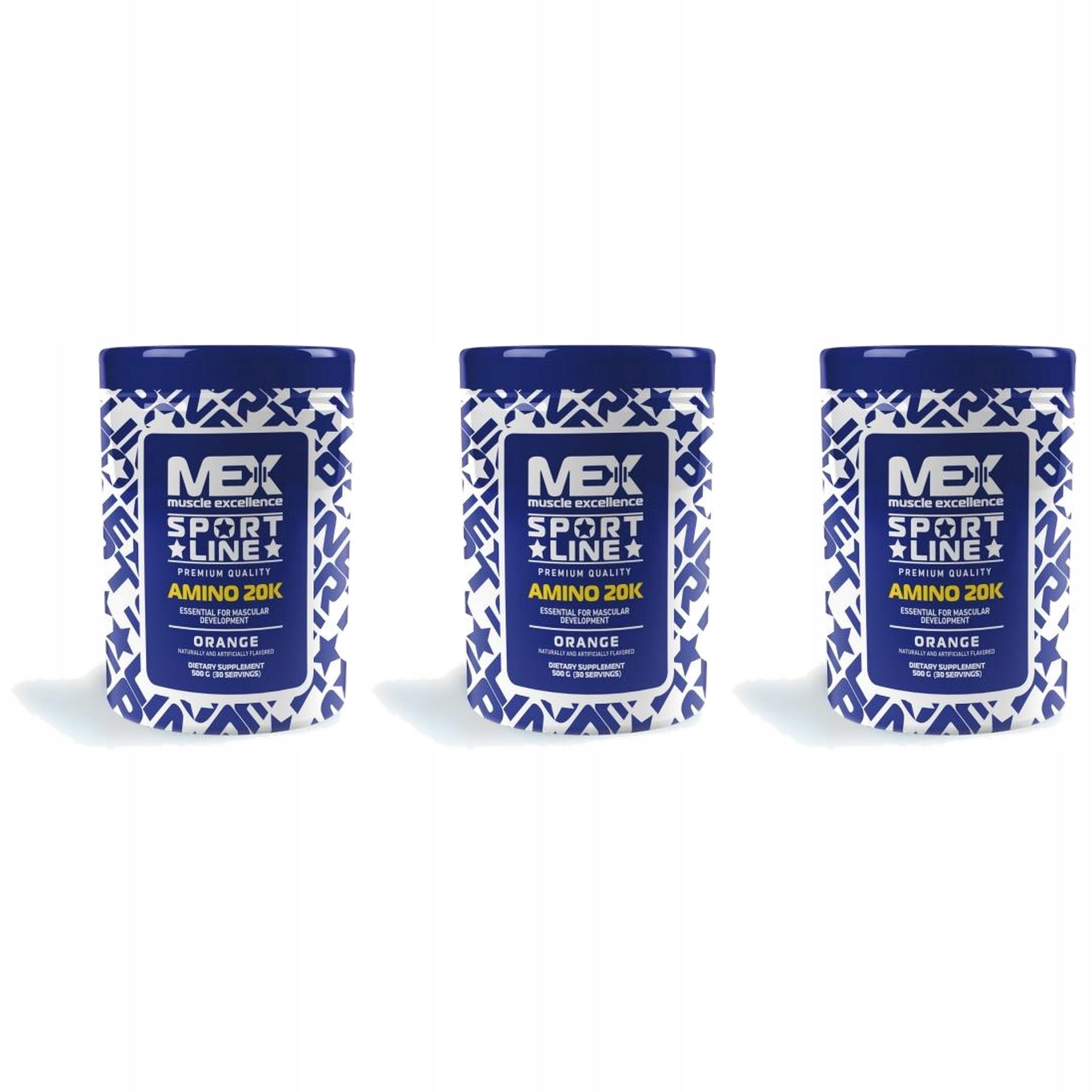 3x AMINO 20K BCAA Amino Acid Complex 8:1:1 Muscle Mass Regeneration 500