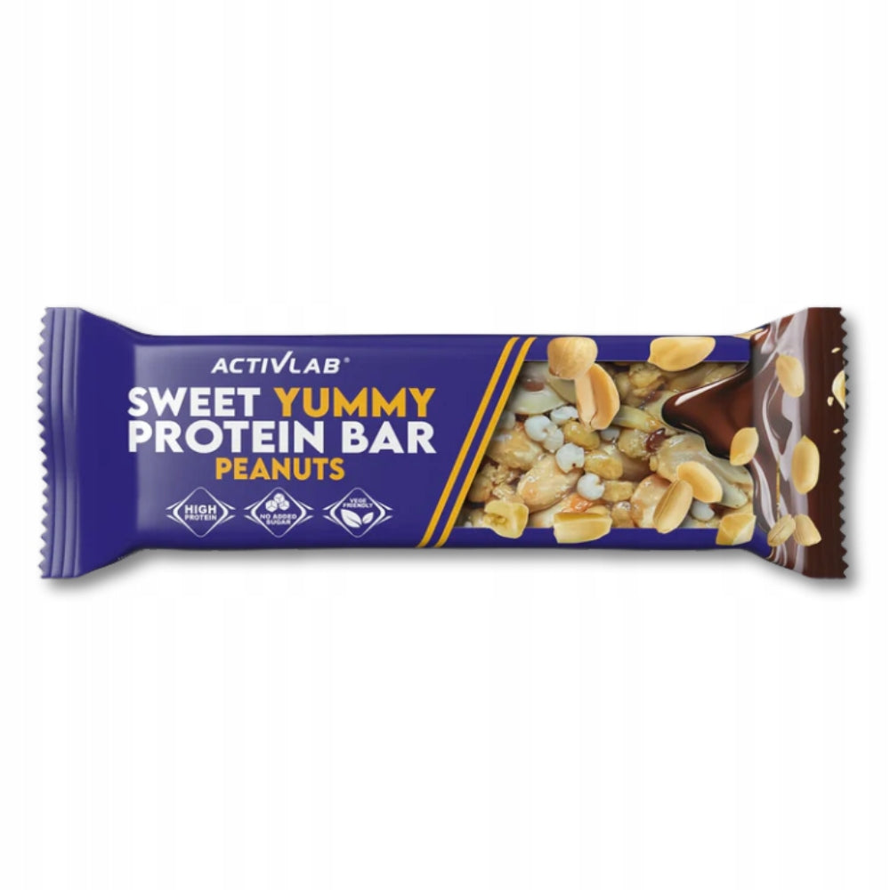 3x Activlab SWEET YUMMY Protein Bar 40g PEANUTS Expiration date at least 3 months from the date of purchase