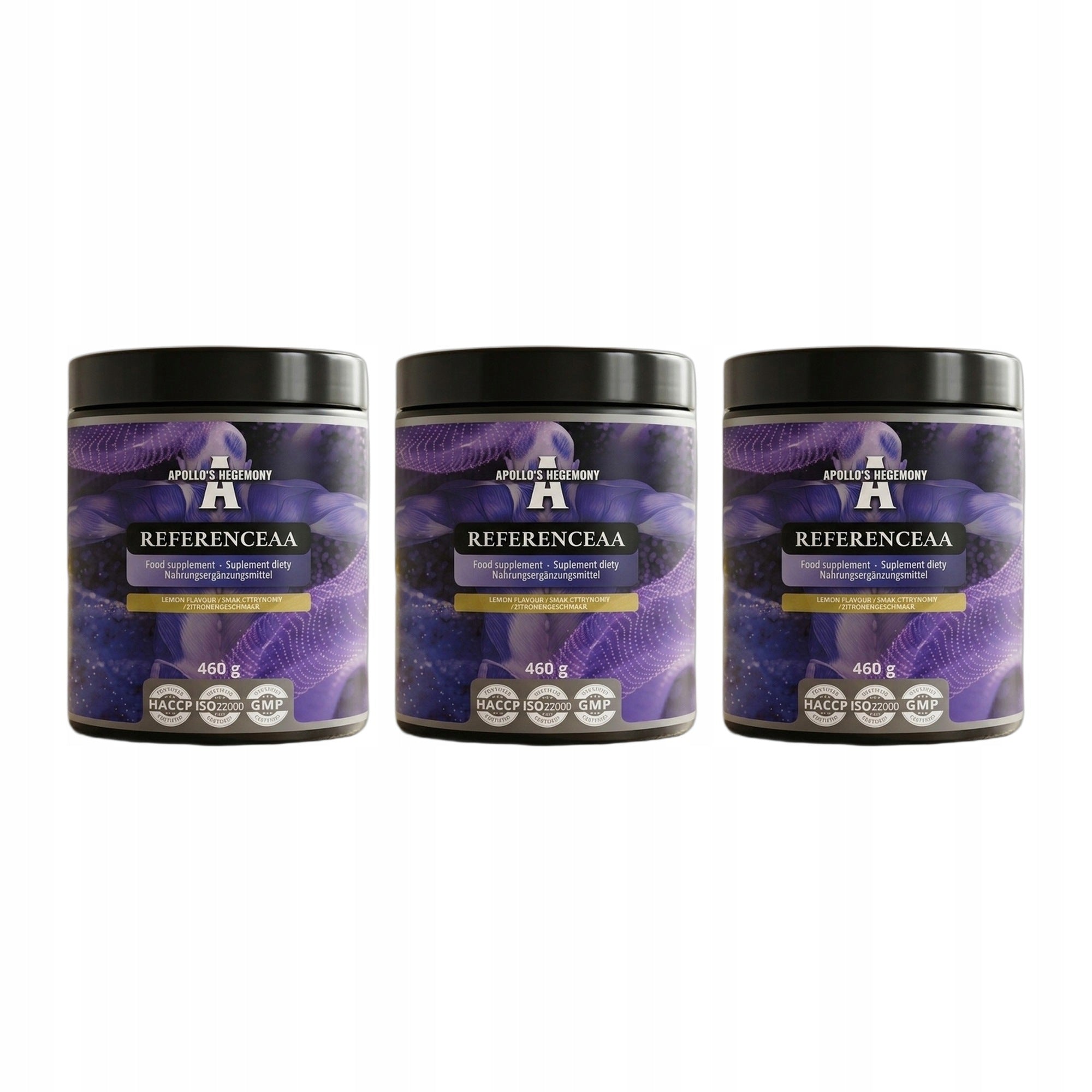 3x Apollo's Hegemony ReferencEAA 400g Lemon Amino Acids EAA Powder